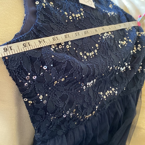 Dark blue with sequins size 9 dress Speechless - Picture 5 of 5